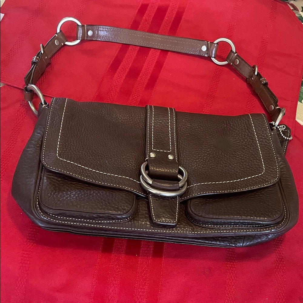 Coach Lavender Interior with Black Leather Logo Patch
